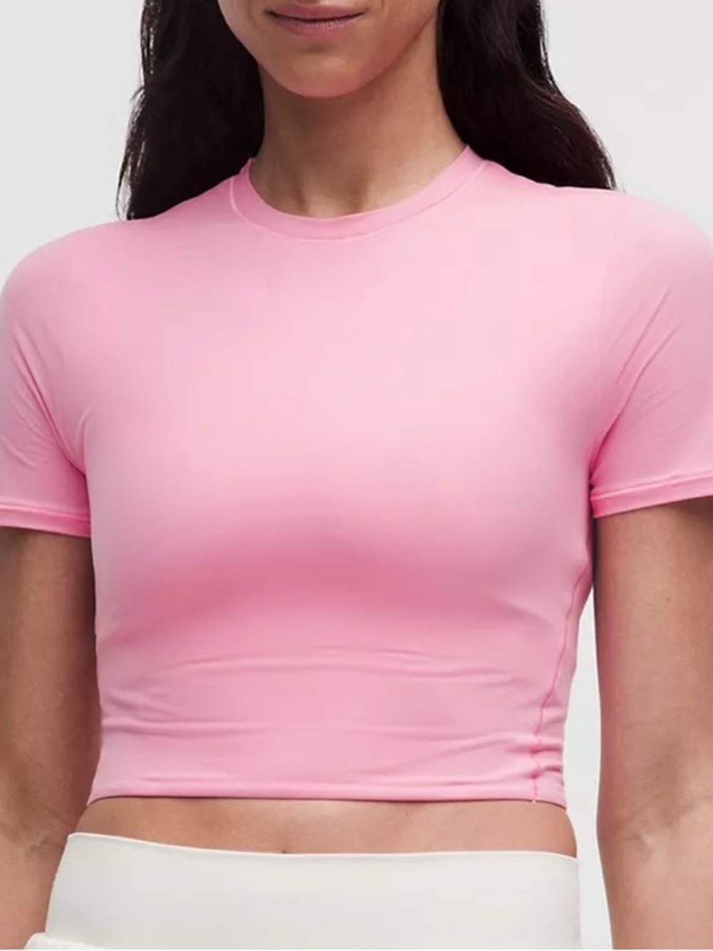 NWT Lululemon Ultra-Soft Nulu Crewneck Cropped T-Shirt, XS